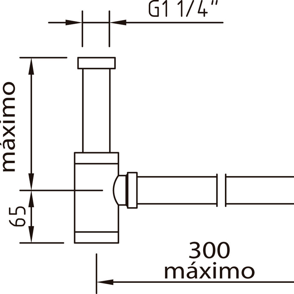 Siphon 1 1/4'' Elegance