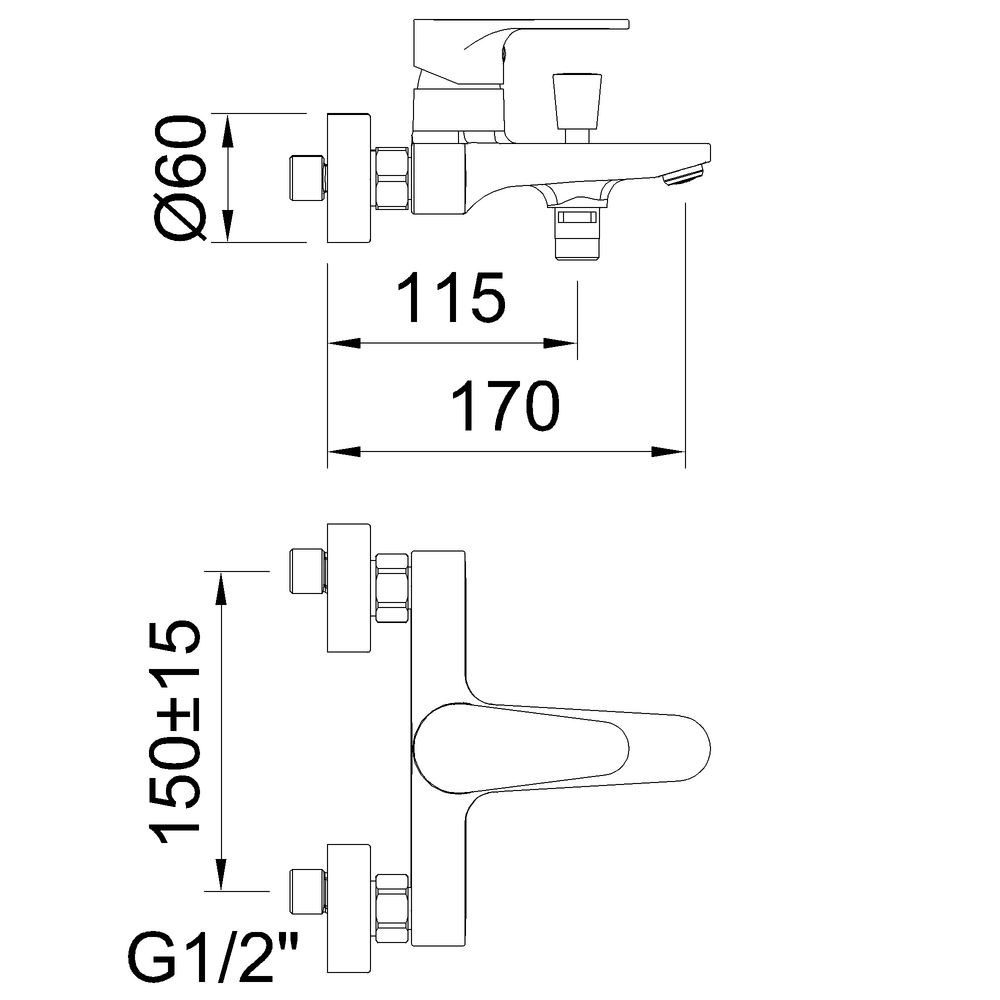 Mitigeur bain-douche Rocket