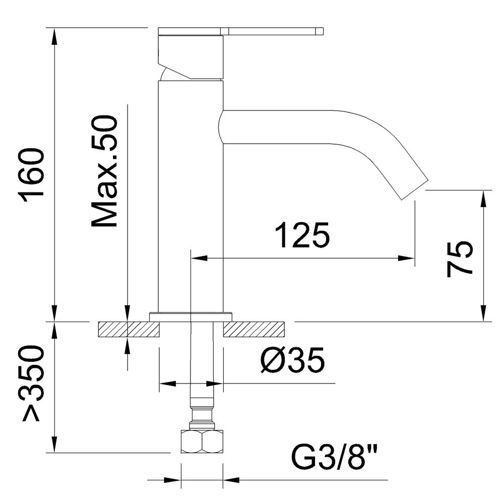 Mitigeur de lavabo Nexus Gold