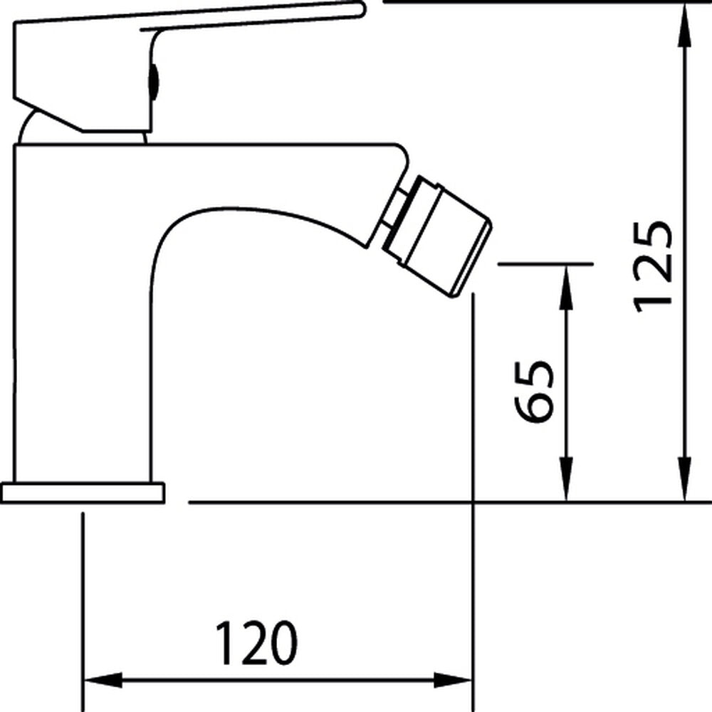 Mitigeur de bidet Agora Xtreme Noir