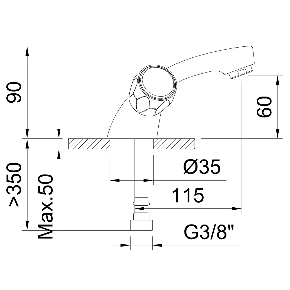 Mélangeur de bassin Guayama