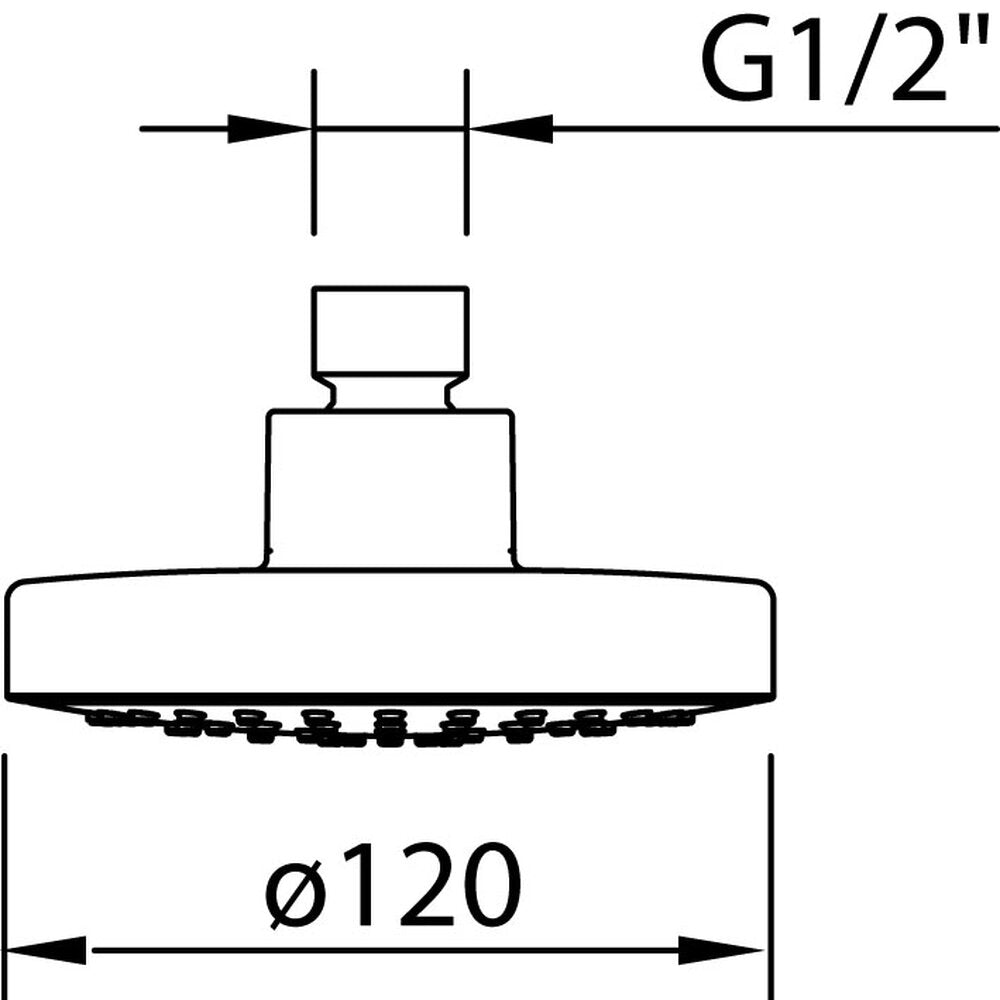 Pommeau de douche rond Air ø 120 mm