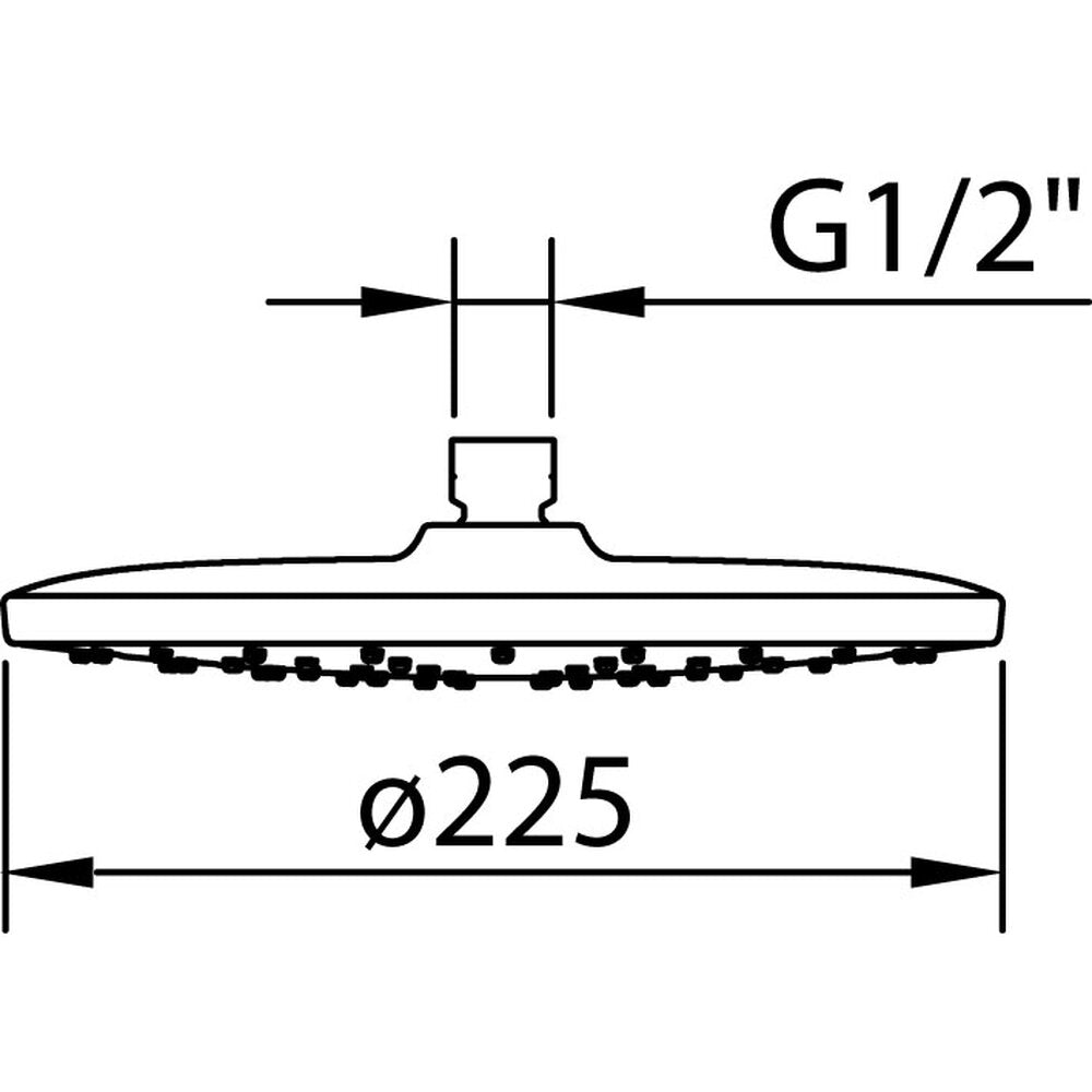 Pommeau de douche City ø 225 mm