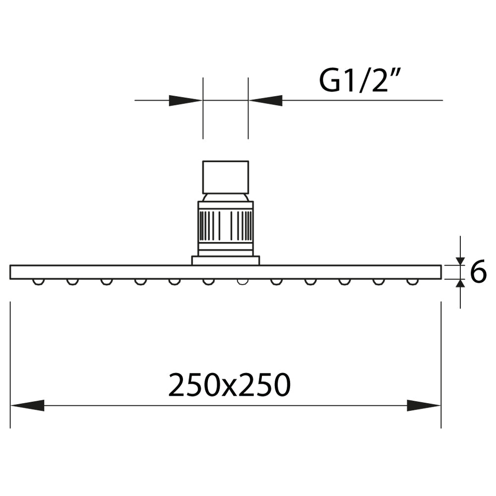Pommeau de douche Up! Urban Abs Slim Ø250x250