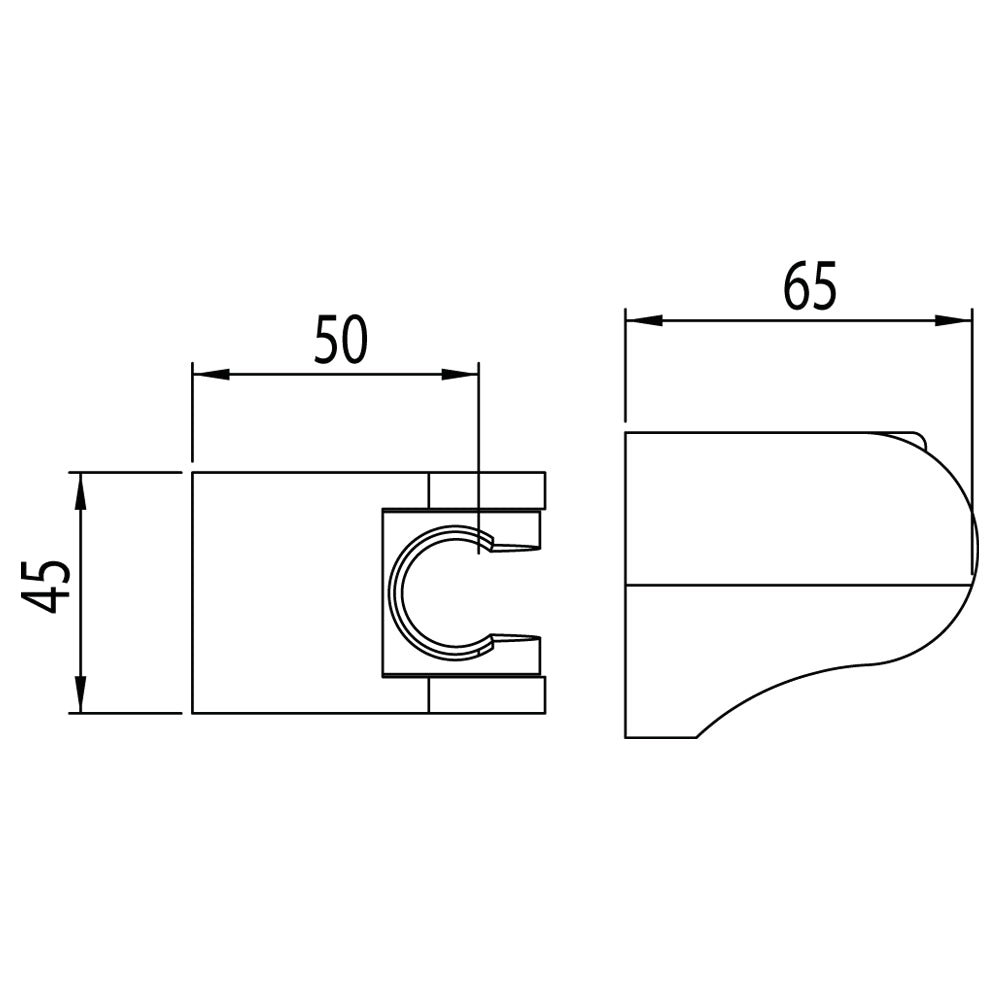 Support de combiné articulé noir mat