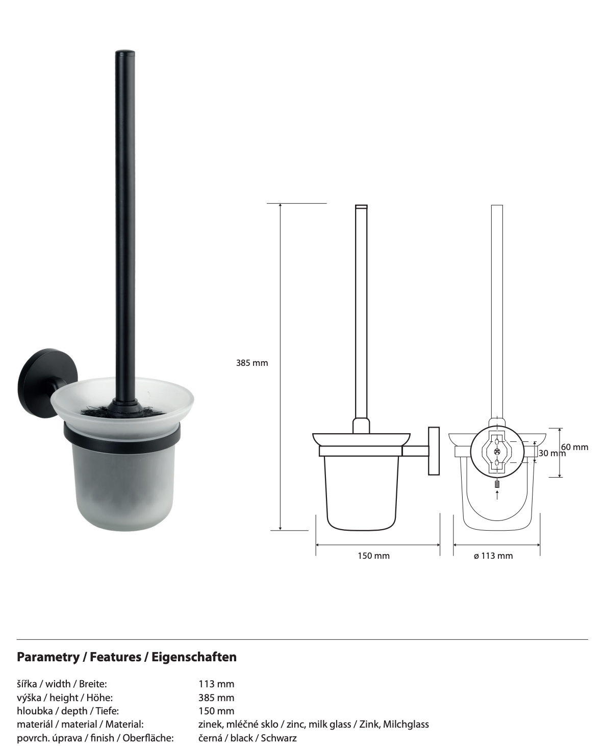 Toilet Brush Holder NOX