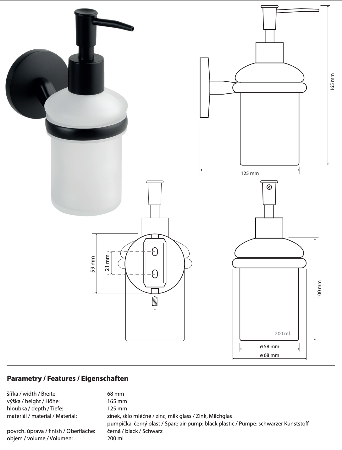 Distributeur de savon NOX