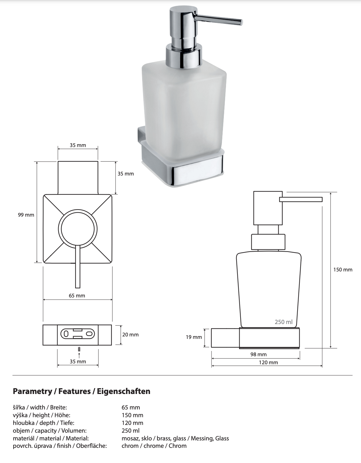 Dispenser tas-Sapun VIA