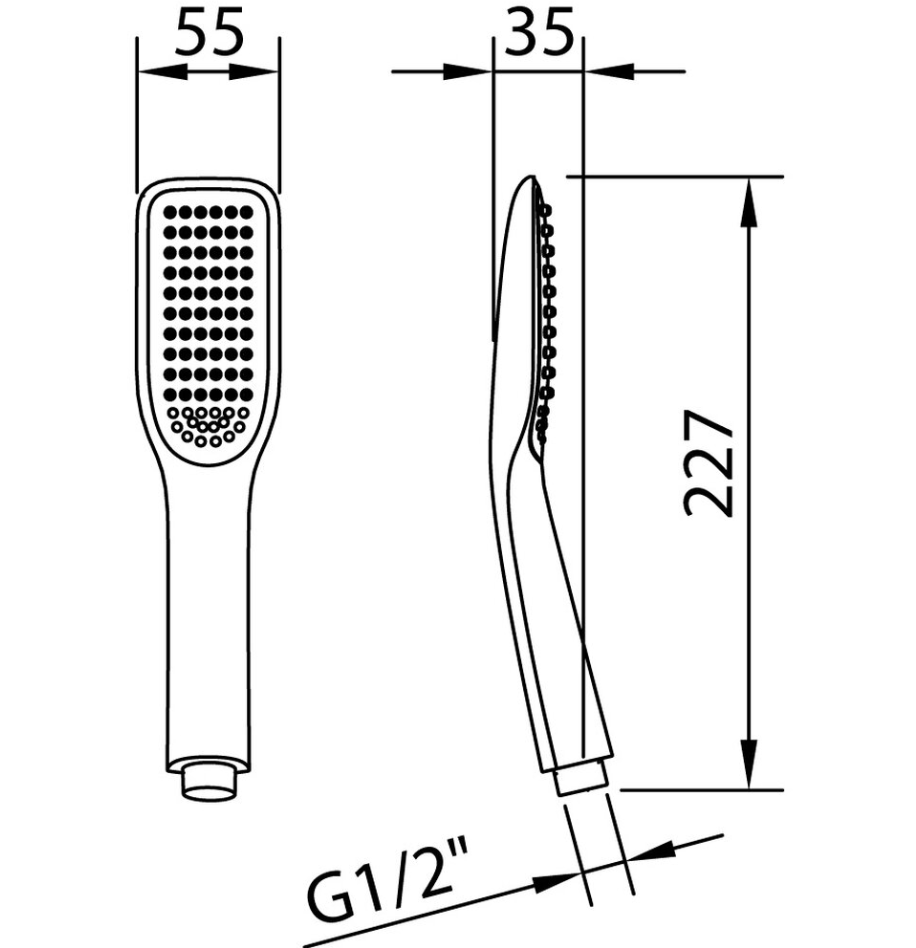 Combiné Trend ABS 225x50mm |1F|