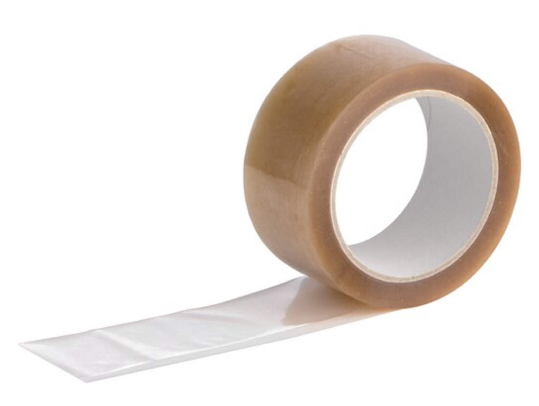 Ruban adhésif d'emballage de haute qualité en PP/PVC avec une structure de surface spéciale