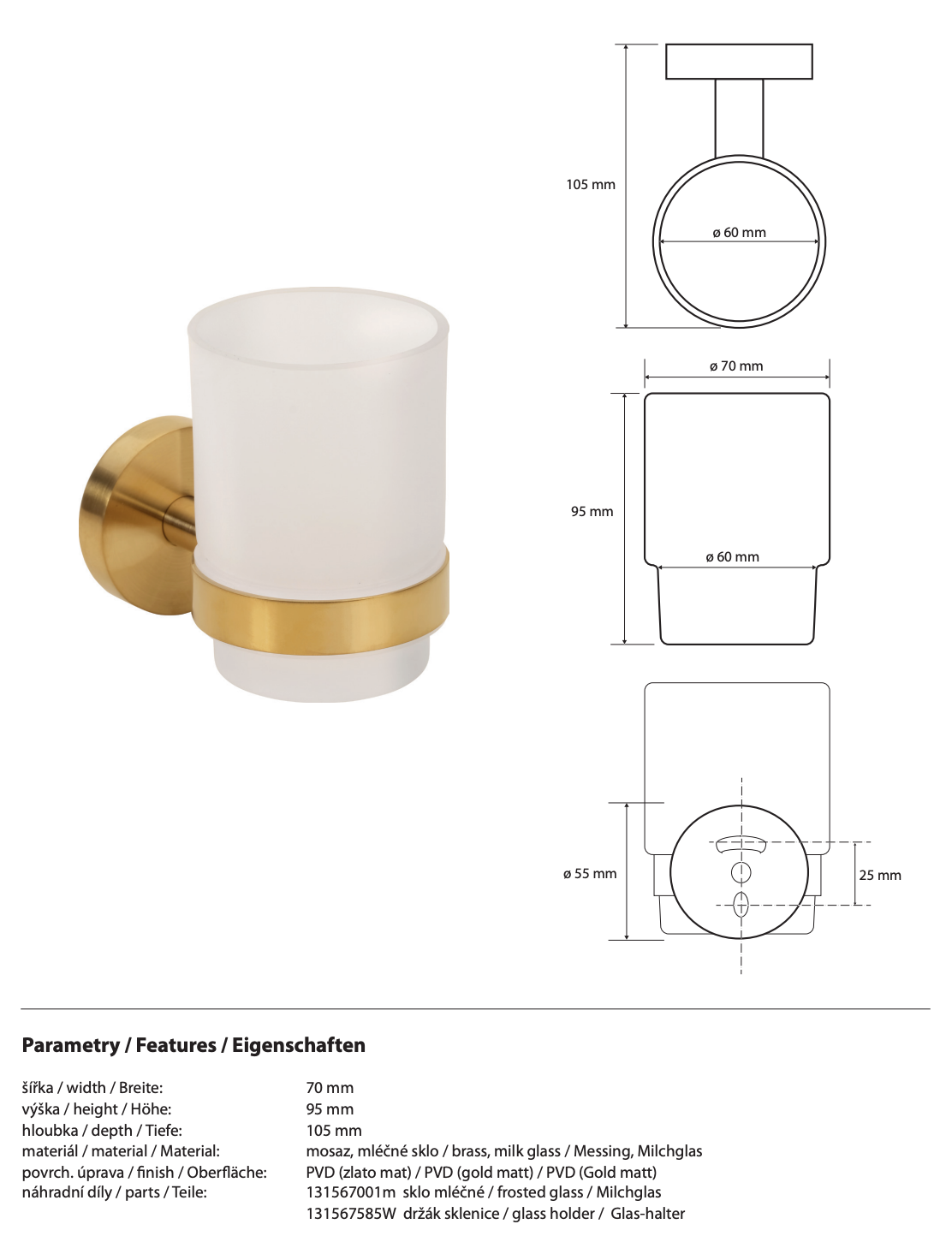 Toothbrush Holder SABLO