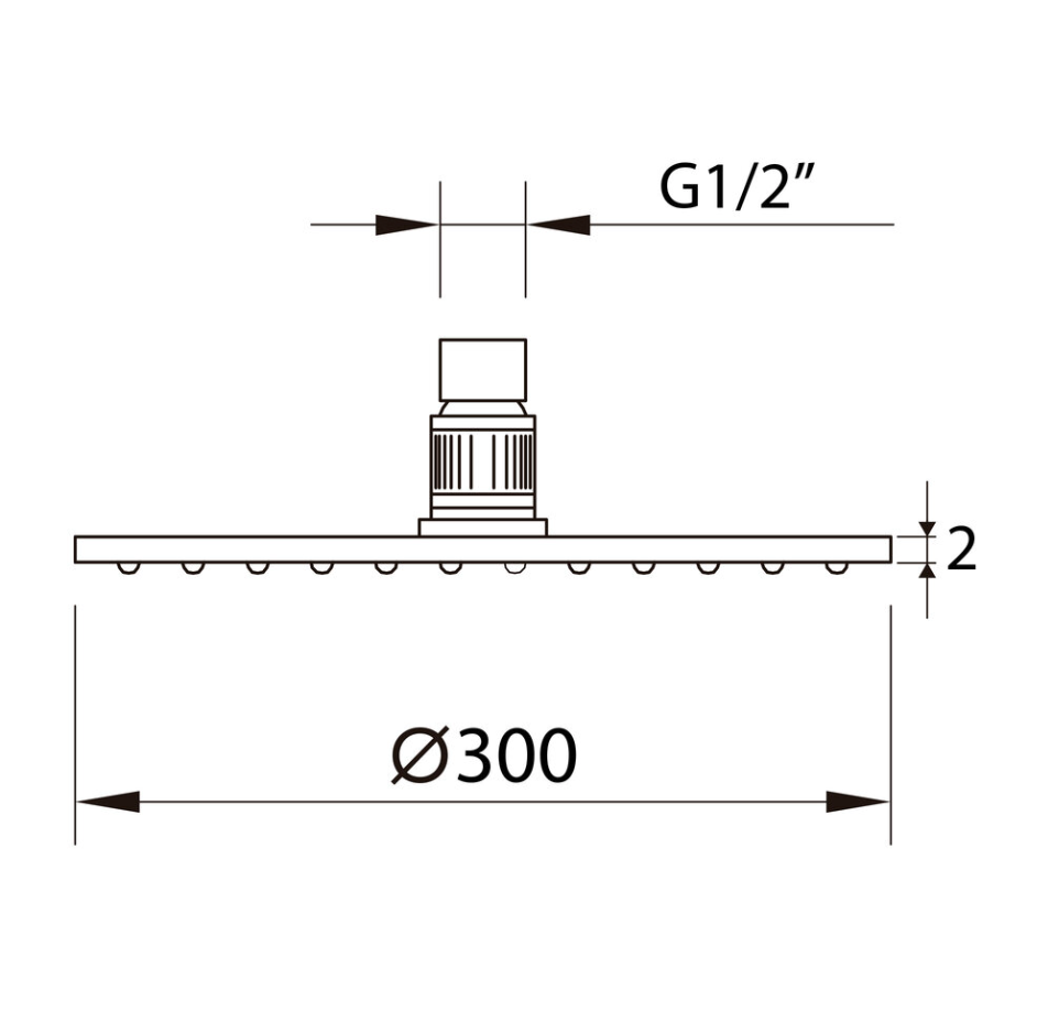 Pommeau de douche slim air couleur canon de fusil