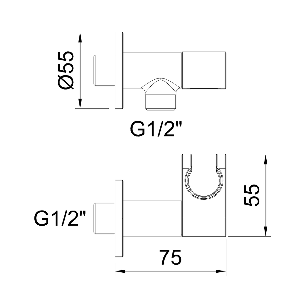 Concealed Single-lever shower Shattaf Sahara