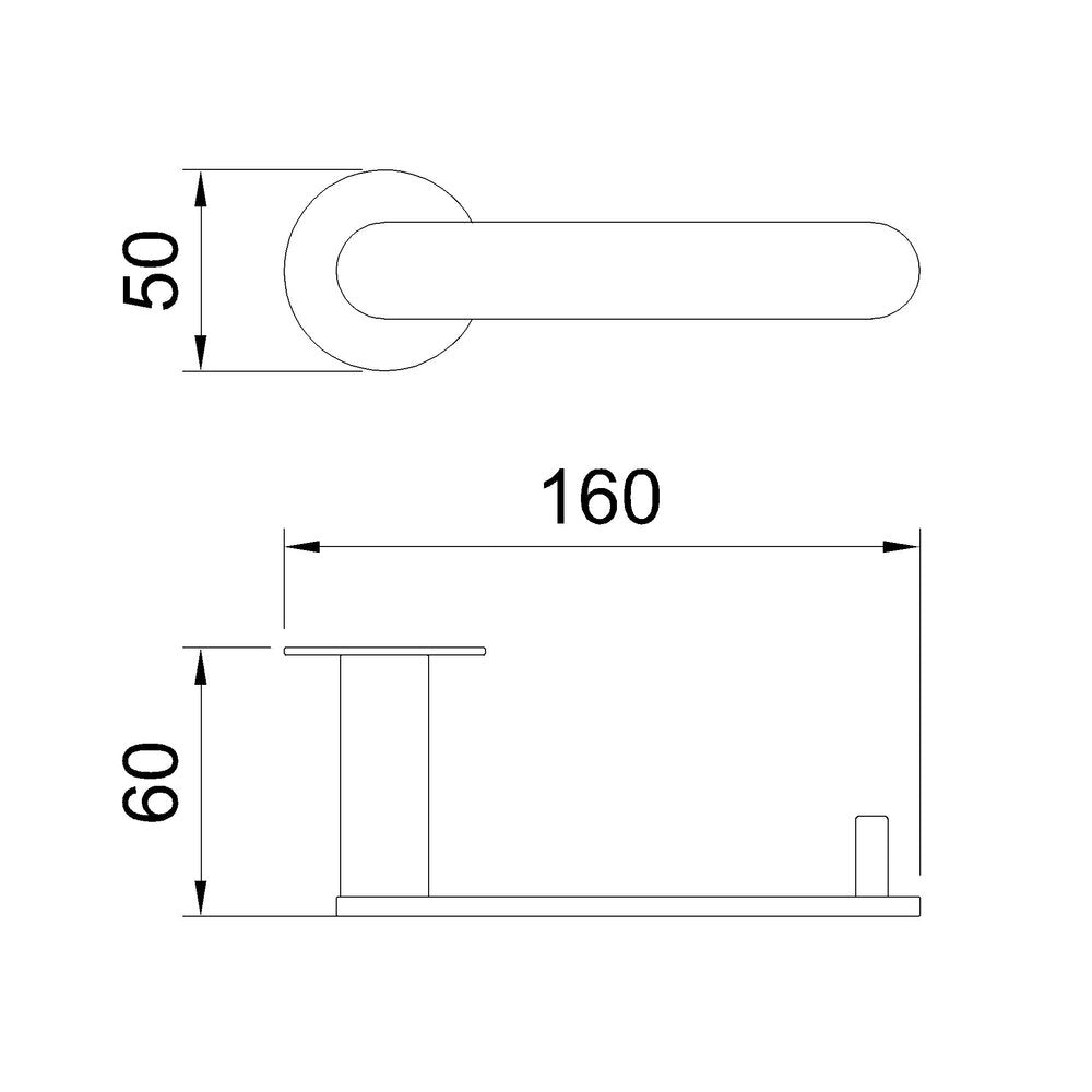 Noah Toiler Paper Holder Matt Black