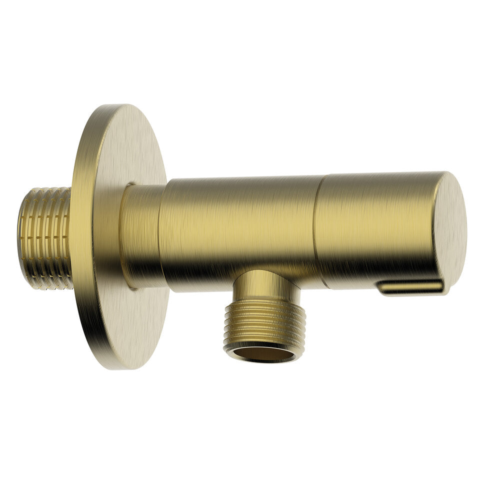 America Design Angle Valve Brushed Gold