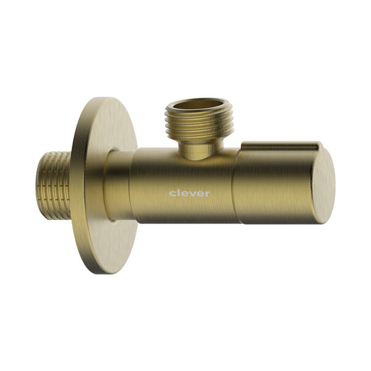 America Design Angle Valve Brushed Gold