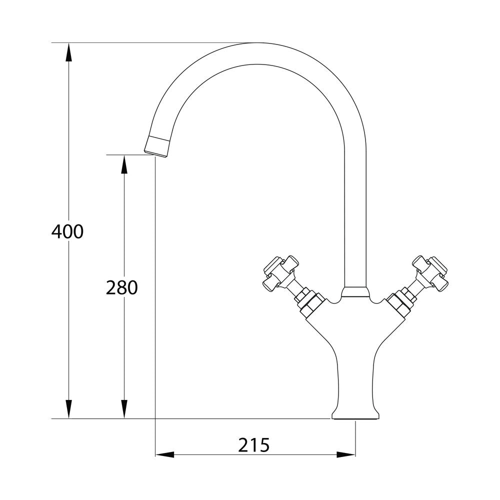 Mikser tal-Kċina Alpina Classic Gunmetal 