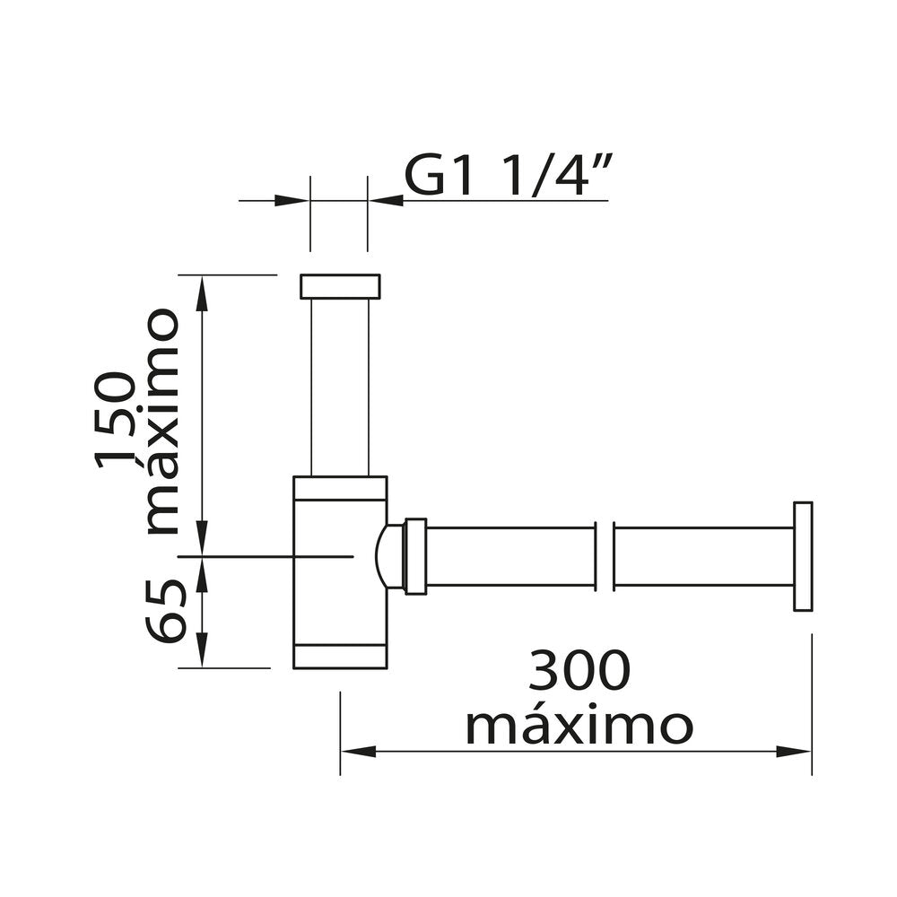 Sifon tal-flixkun gunmetal brushed