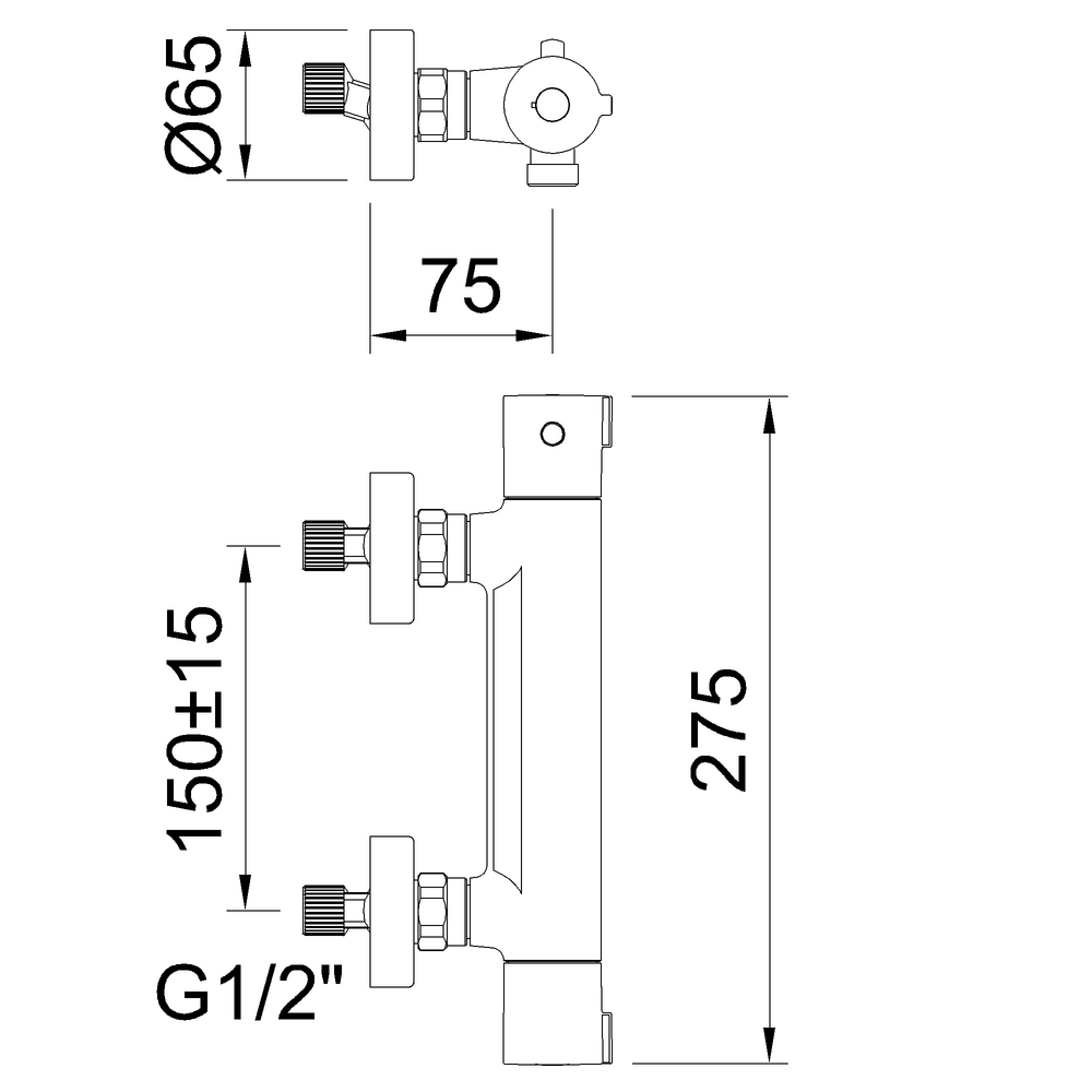 Thermostatic Shower Mixer UP! Urban