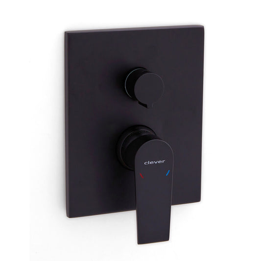 Concealed bath-shower with two outlets Agora Xtreme black