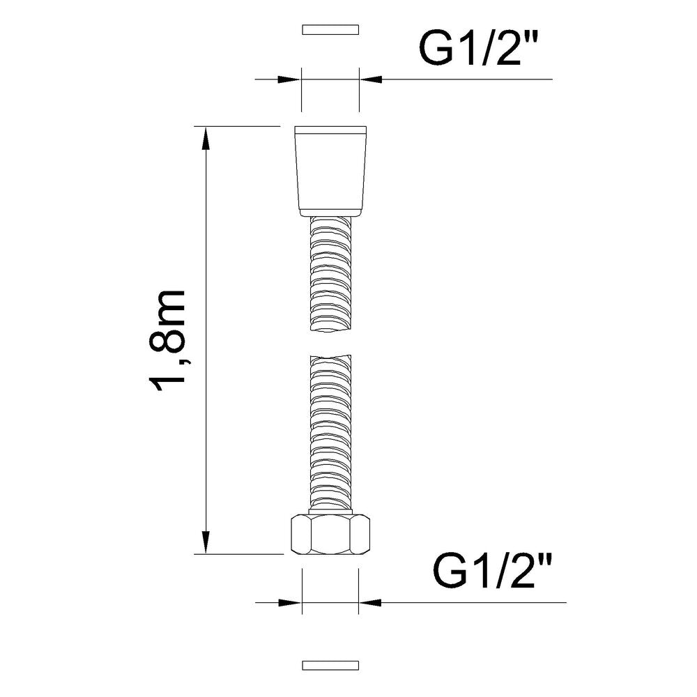 Pajp tad-doċċa 1.8M 
