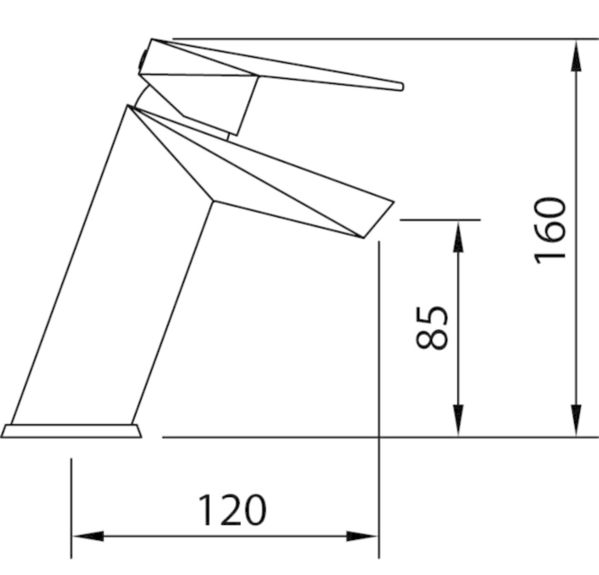 Mitigeur de lavabo Ventu Platinum