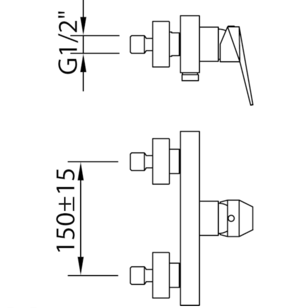 Shower Mixer Ventu Platinum