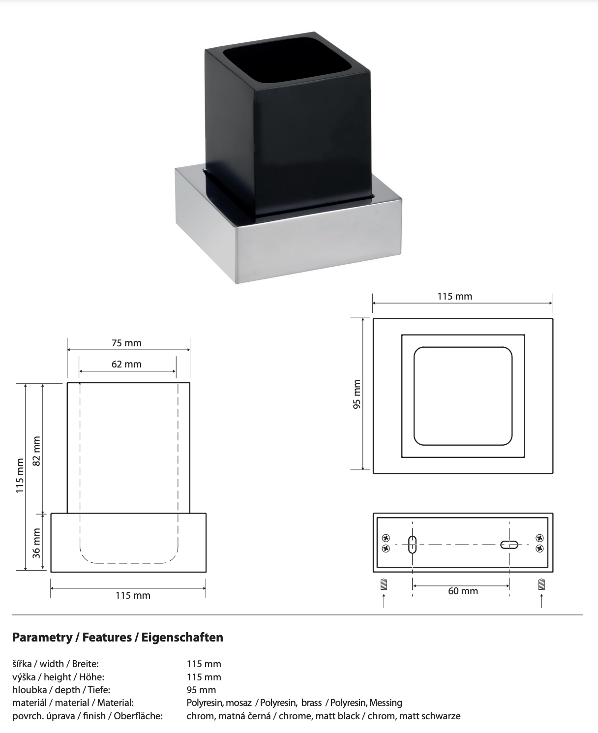Porte-brosse à dents GAMMA