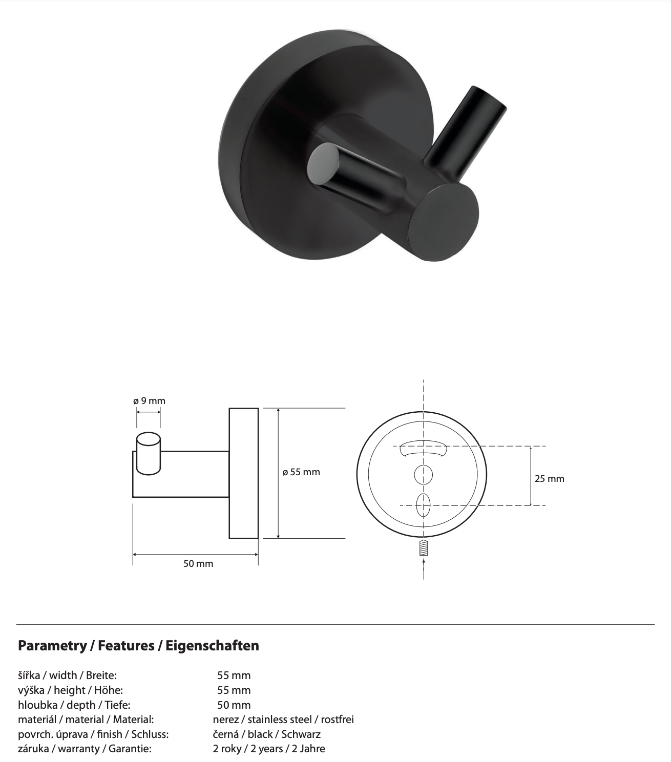 Crochet double pour robe foncée