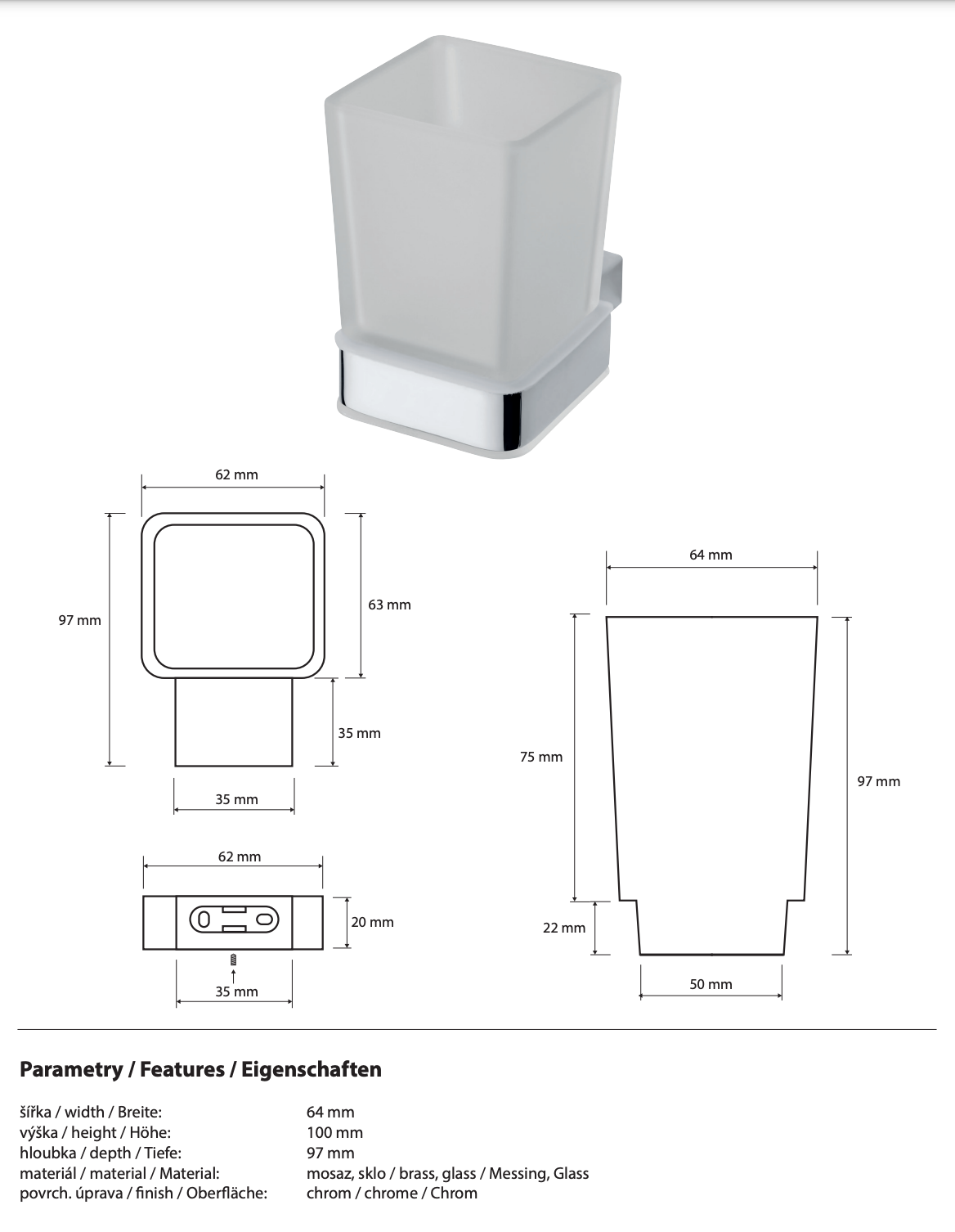 Porte-brosse à dents VIA