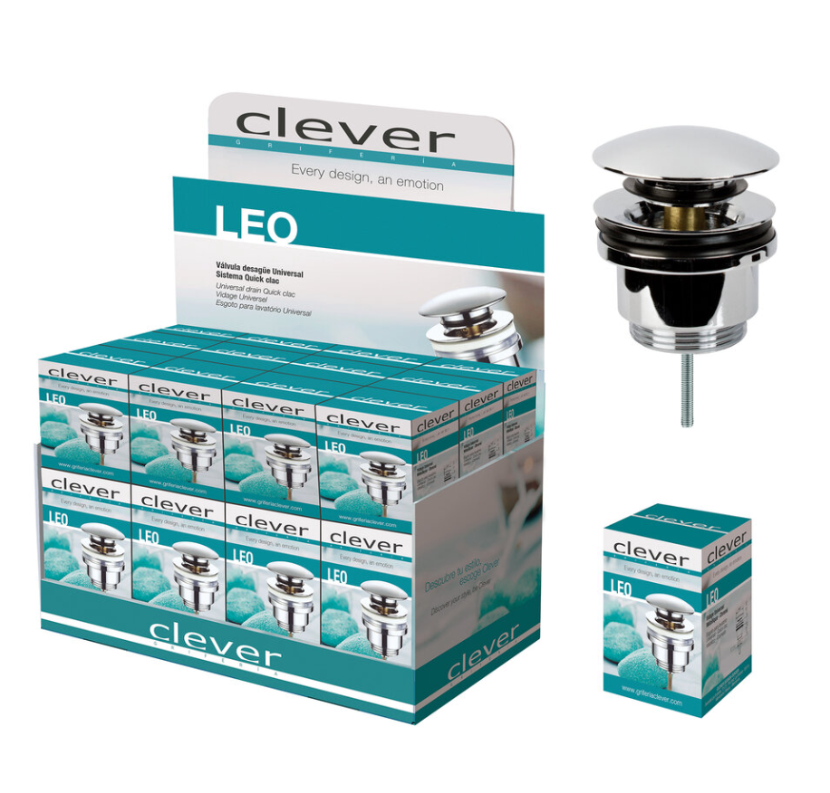 Boîte Leo métallisée Quick-Clac Pop-Up 1 1/4"