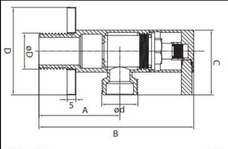 Angle Valve Matt Black 3/8"