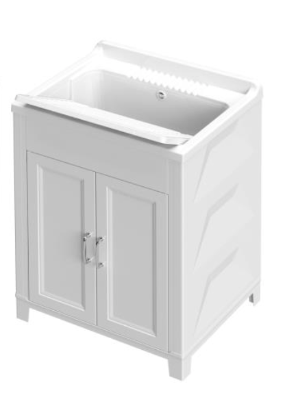 Lavabo avec meuble-lavabo 50 x 60 cm