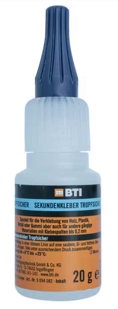 Goutte de colle instantanée