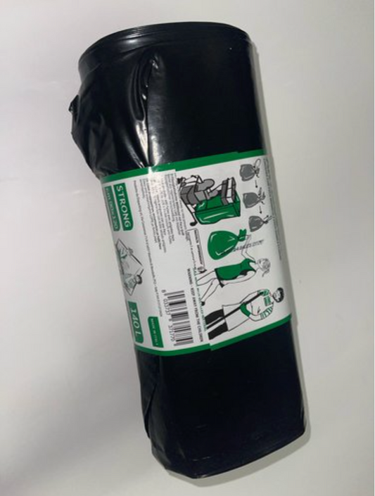 Sacs poubelle noirs 90 x 120 cm, lot de 10