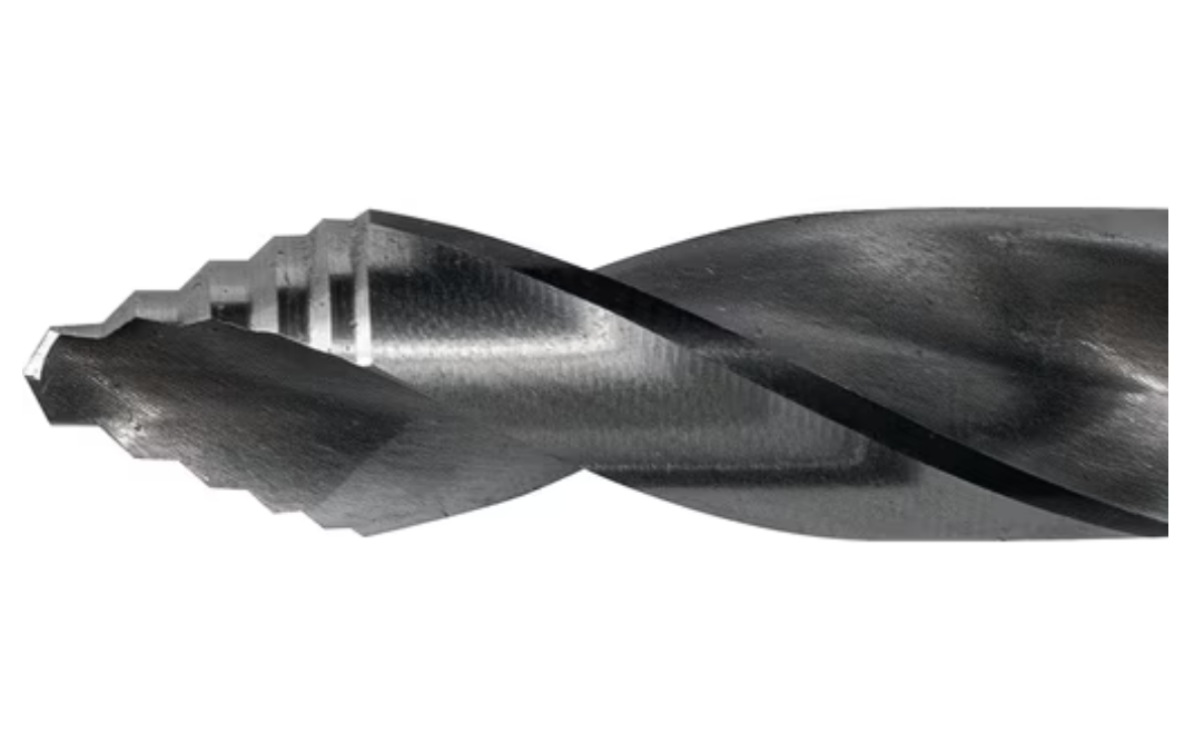 Trapan tal-metall b'ponta mtarrġa għal toqob ċirkolari