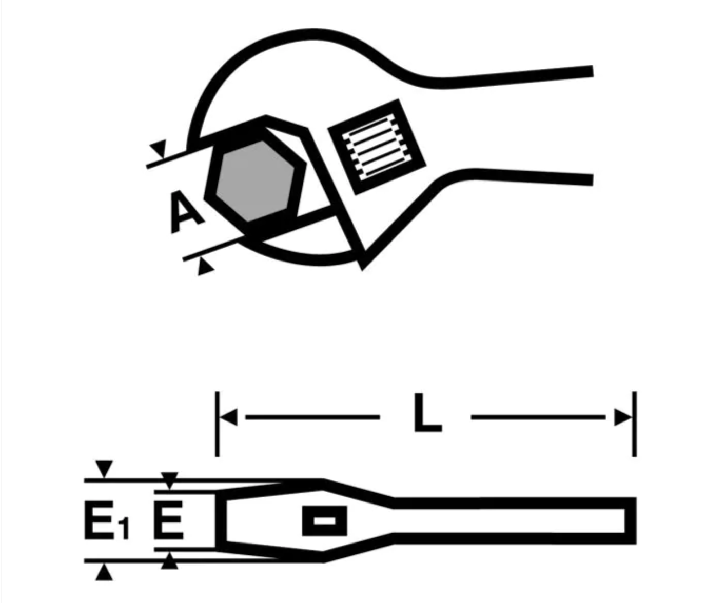 Extra-Extra-Wide Opening Adjustable Wrench