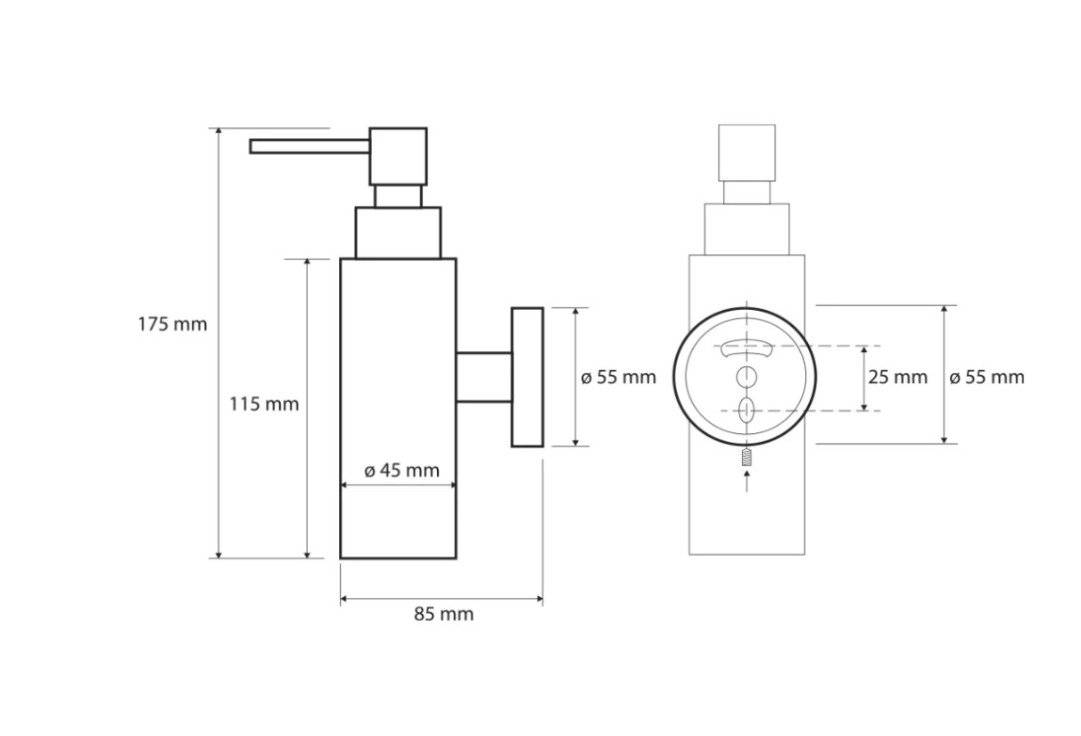Soap Dispenser 150ml, OMEGA
