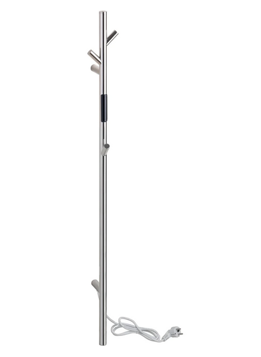 Sèche-serviettes chauffant en chrome poli