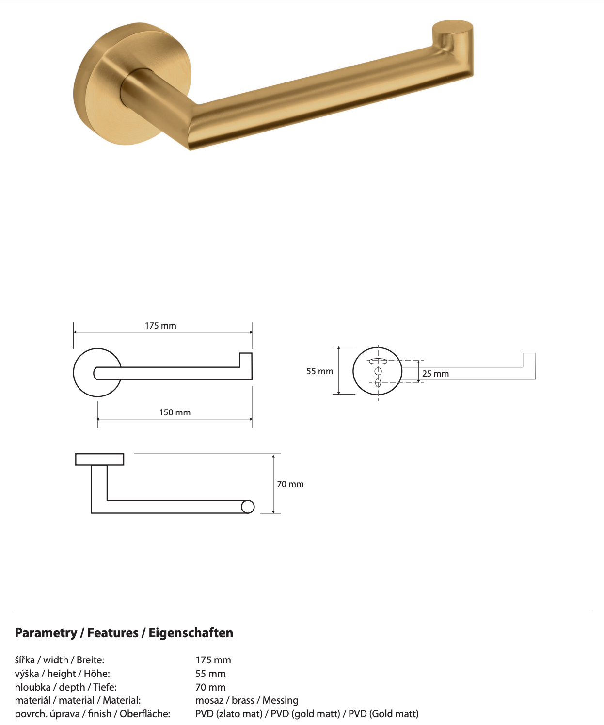 Toilet Paper Holder SABLO