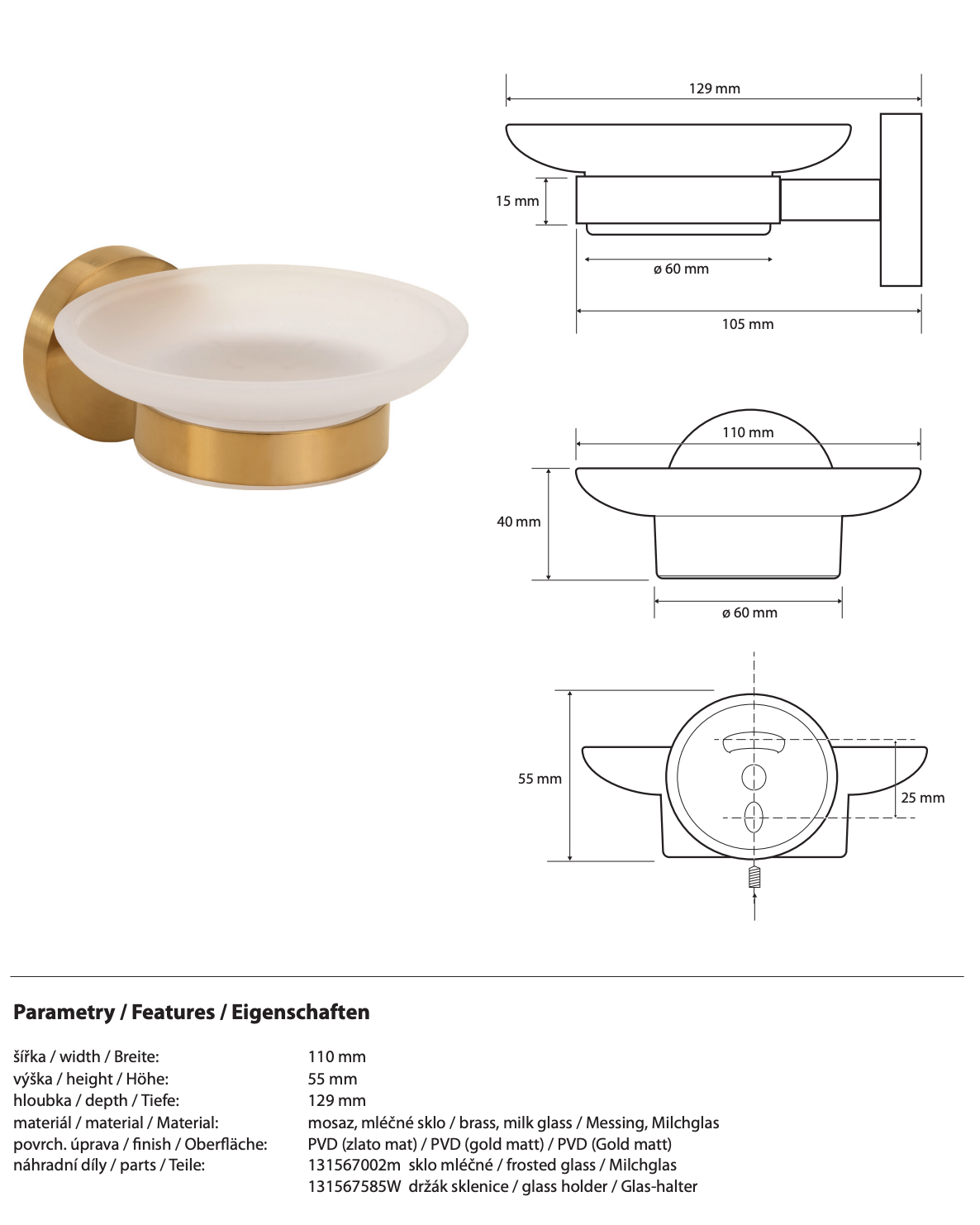 Soap Dish Holder SABLO
