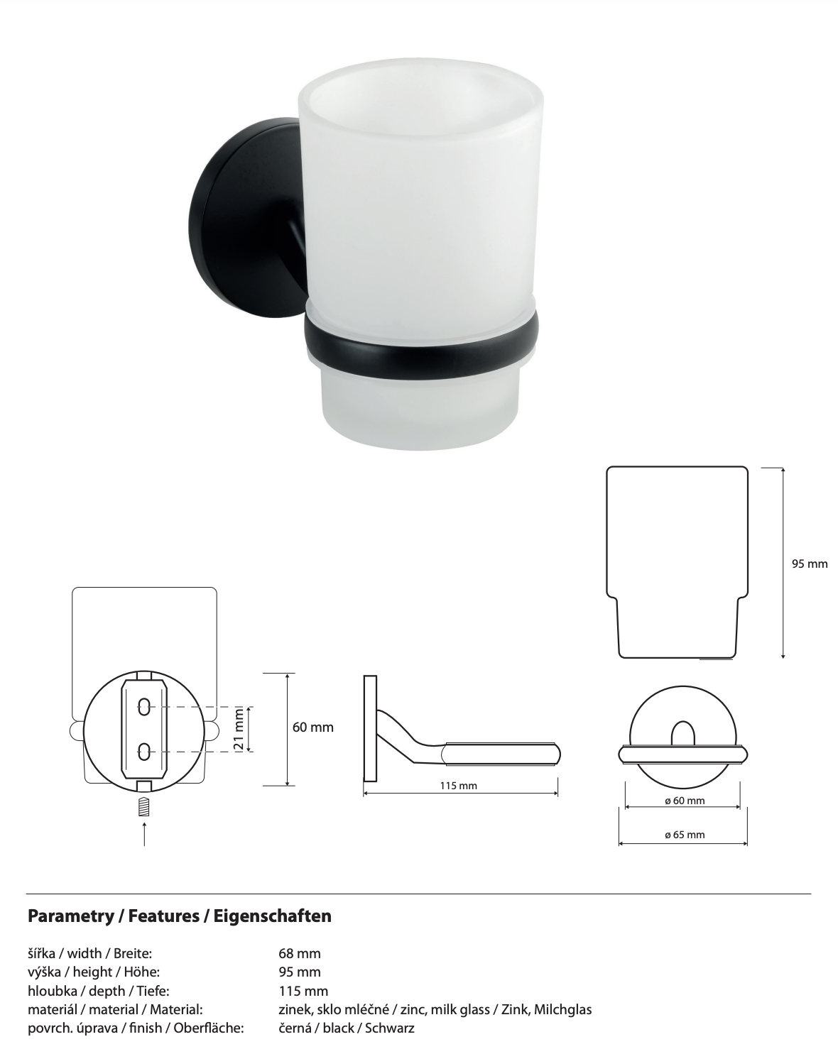 Porte-brosse à dents NOX