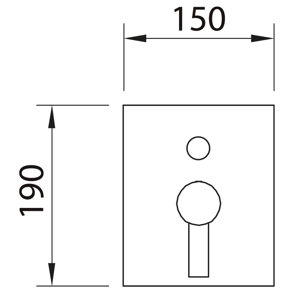 Banju-doċċa moħbi b'żewġ żbokki Start Elegance Black